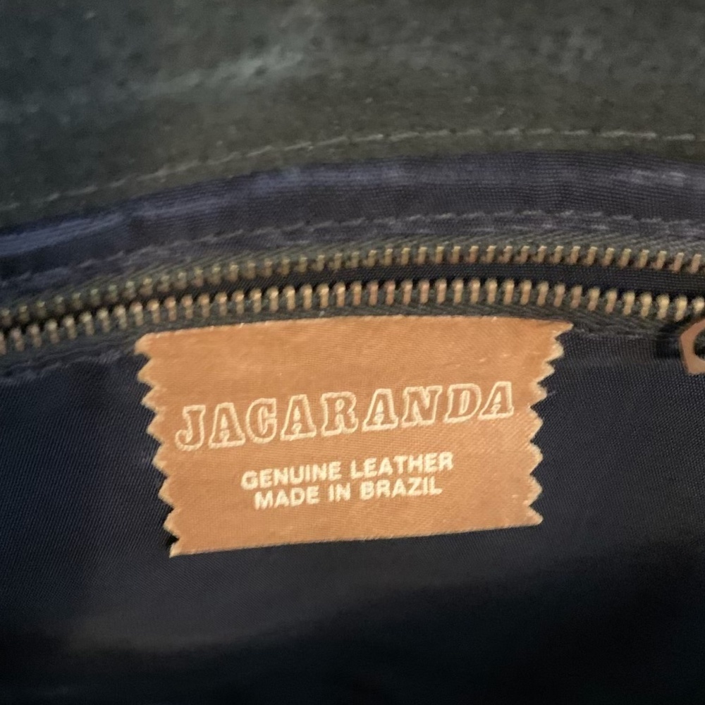 Vintage Leather clutch - from Brazil - Jacaranda brand - Picture 3 of 6